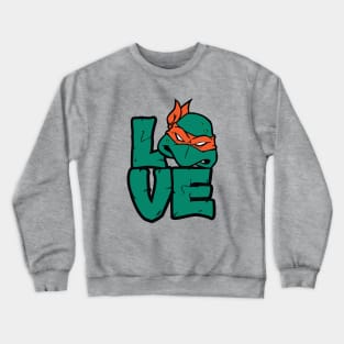 Turtle Love (Michaelangelo) Crewneck Sweatshirt